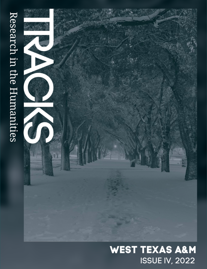 Cover Image Tracks 4-snowy scene of WTAMU campus